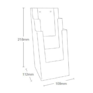 3 Pocket 1/3 A4 Portrait Leaflet Holder