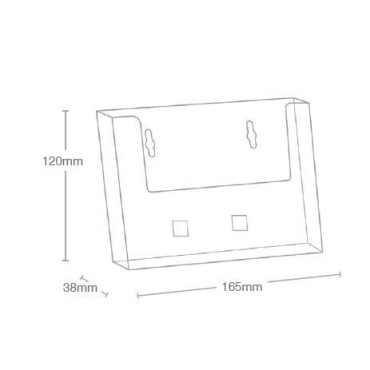 Pocket A6 Landscape Leaflet Holder