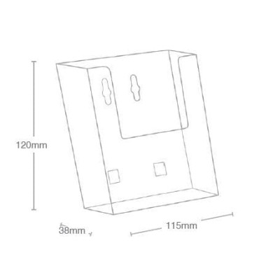 Pocket A6 Portrait Leaflet Holder