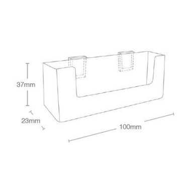 Pocket Clip-On Landscape Business Card Holder
