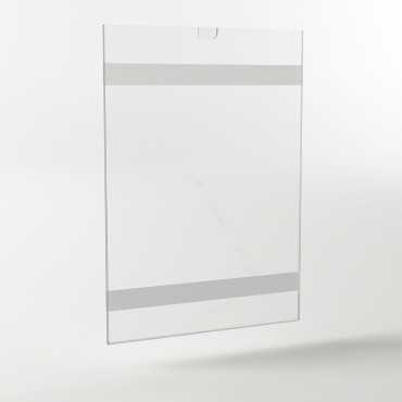 bolsa porta folha bi-adesivo | bolsa vertical | bolsa acrílica A4 autocolante | expositor acrílico | acrílico parede