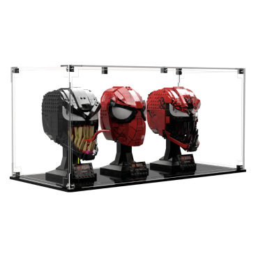 Display Case For LEGO® Marvel Spider-Man Venom & Carnage Helmets