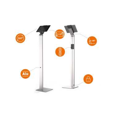 7-13 inch tablet floor stand with stable base