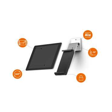 Wall Pro Tablet Wall Mount for 7 to 13 inches Tablet with Lock