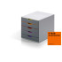 Drawer Box Varicolor 5 |Organizer box with drawers |drawer box for documents|Organizer for small parts| Stackable workshop box