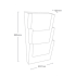 Wall-mounted 3-tier A4 leaflet holder