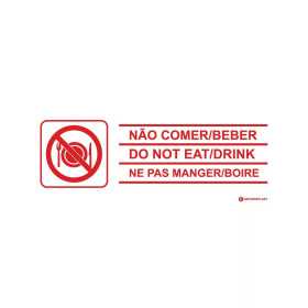 Sinal - Não Comer/Beber