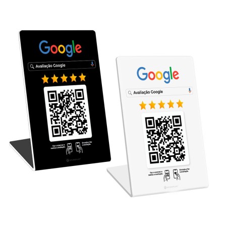 Expositor QR para avaliações Google