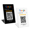 Expositor NFC e QR para avaliações Google