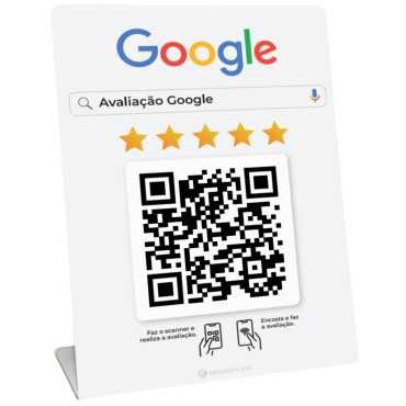Expositor QR para avaliações Google