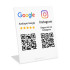 Expositor QR para Google e Instagram
