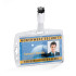 Rigid ID Card Holder with Rotating Clip | Enclosed Badge Holder (Pack of 10) | DURABLE