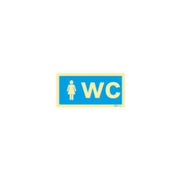 Information signal, sanitary facilities female toilet