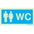 Information signal, sanitary facilities Mixed WC