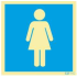 Sinal de informação, instalações sanitárias femininas