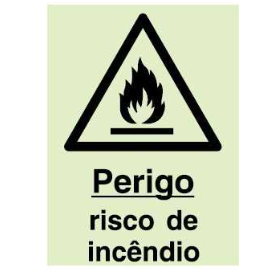 Sinal de perigo, máquinas em movimento