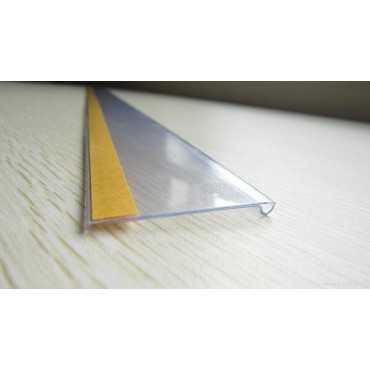 Price holder profile with bi-adhesive |PLV |PLV points of sale |shelf accessories | Retail profile |supermarkets profile |profil