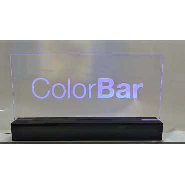 acrylic illuminated with LED 50 X 20 cm