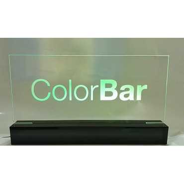 acrylic illuminated with LED 50 X 20 cm