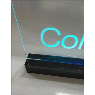 acrylic illuminated with LED 50 X 20 cm